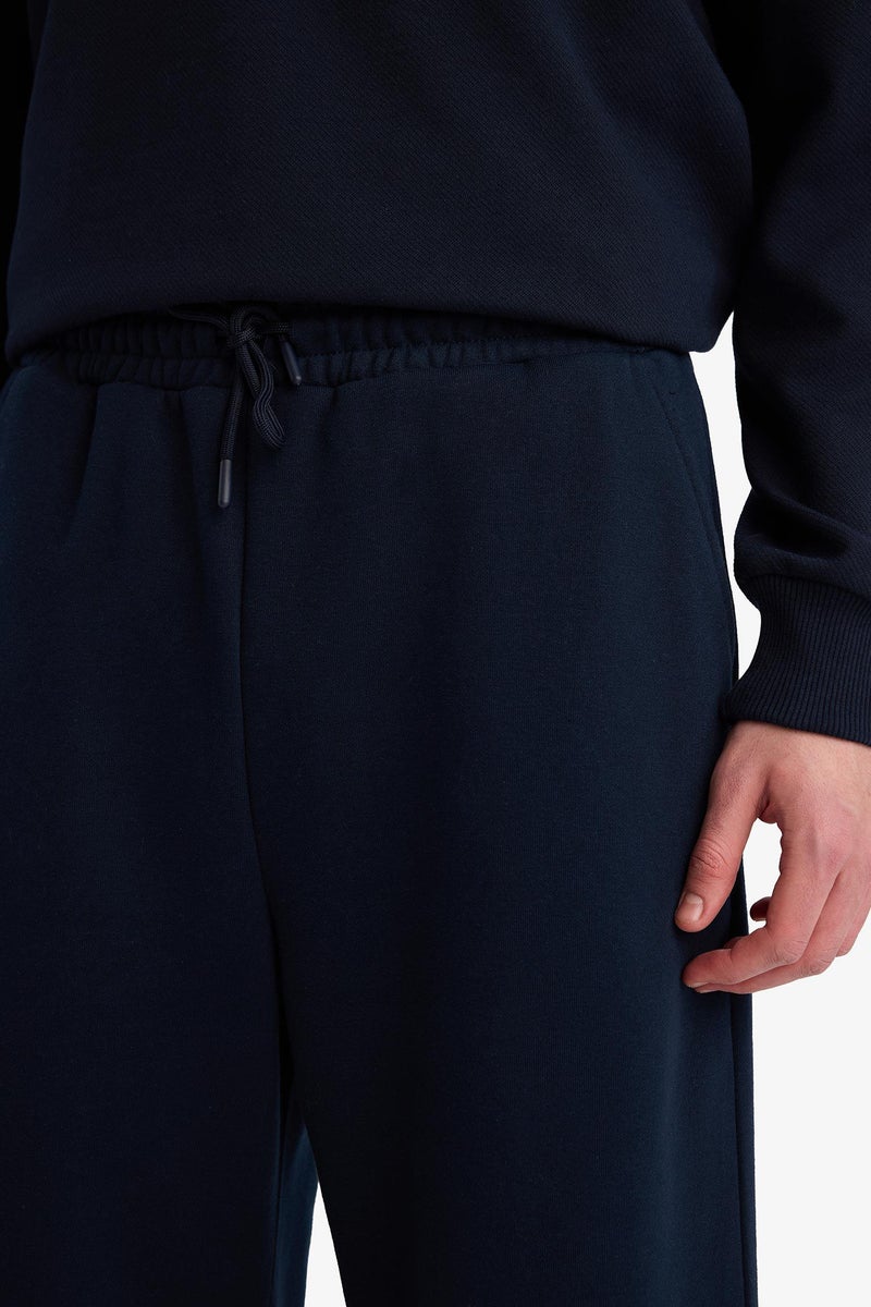 DeFacto Blue Man Straight Leg Elastic Waist Sports Pants Casual - Image 3